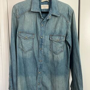 Rag & Bone Blue Denim Workwear Shirt